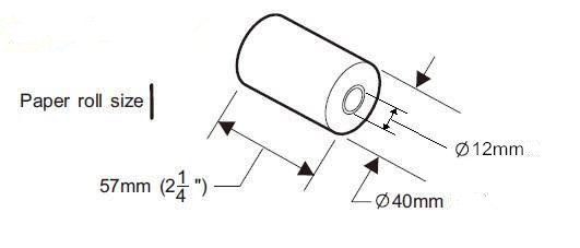 57x40mm till roll size description