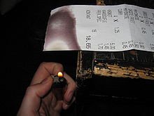 identify thermal paper