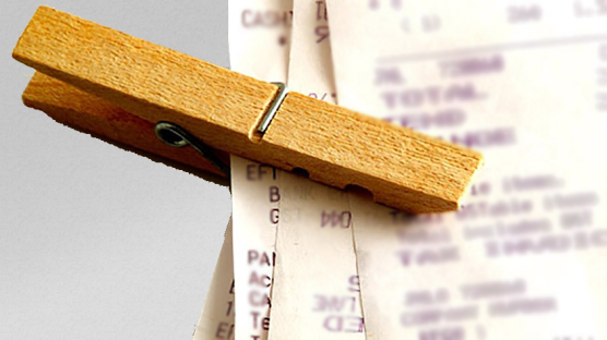 faded receipt